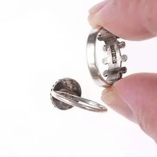 sz4.5-5.5 Fred Harvey and other Native American sterling and turquoise rings - Additional view 1