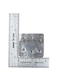 c1940's Big Navajo sterling silver Fred Harvey turquoise thunderbirds pin/brooch - Additional view 2