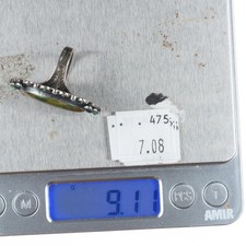 sz7 40's-50's Fred Harvey Cerrillos Turquoise sterling silver snake eye ring - Additional view 7