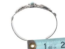 Bell Trading Post Fred Harvey Era Sterling silver turquoise cuff bracelet - Additional view 6