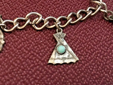 🔥Antique Fred Harvey-era Native American Cabochon Turquoise 925 Silver Lot of 3 - Additional view 4