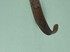 Fred Harvey Era Copper Thunderbird Cuff Bracelet Navajo Bell Trading Stamped 6