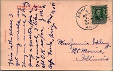 Hotel Escalante Dining Room Ash Fork Arizona AZ Fred Harvey c1910s postcard MQ4 - Additional view 1