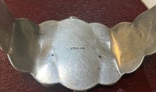 Fred Harvey Era Navajo Sterling Silver Stamped Turquoise Cuff Bracelet 38.8 Gram - Additional view 4