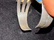 Vintage Fred Harvey Era Native American Sterling & Turquoise Cuff Bracelet, RARE - Additional view 3