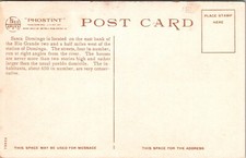 Santa Domingo NM Aerial View Pueblo RR Train Tracks Fred Harvey postcard P8 - Additional view 1