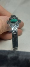 Fred Harvey Era Whirling Logs Thunderbirds Snakes Silver Cuff Small Wrist 5-3/4