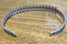 Vintage Silver Fred Harvey Era Beaded Cuff Bracelet - Additional view 1