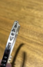 Vintage Silver Fred Harvey Era Beaded Cuff Bracelet - Additional view 3