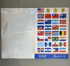 Vintage 1943 Menu FRED HARVEY Union Station St. Louis WAR BONDS - Additional view 2