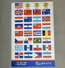 Vintage 1943 Menu FRED HARVEY Union Station St. Louis WAR BONDS