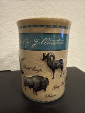 Rare Fred Harvey Trading Company “Wildlife Of Yellowstone” Mug Creme Colored - Additional view 1