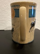 Rare Fred Harvey Trading Company “Wildlife Of Yellowstone” Mug Creme Colored - Additional view 5