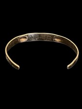 VERY OLD 1930's Fred Harvey Era Navajo Sterling Silver Turquoise Bracelet 5.2g - Additional view 3