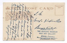 Ca. 1915 HOPI BASKET WEAVER CHROMO POSTCARD, FRED HARVEY, DETROIT PUB. CO. - Additional view 1