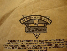 Vintage Fred Harvey 'Traditional Hospitality' Western States Travel Souvenir Bag - Additional view 3