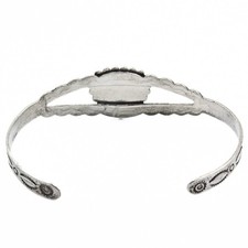Native American Sterling Silver Fred Harvey Era Turquoise Cuff Bracelet - Additional view 6