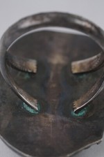 1940's Navajo TURQUOISE Fred Harvey Era Sterling Ring Size 5.5 - Additional view 6