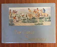 1926 Fred Harvey The Great Southwest Santa Fa Railroad Book