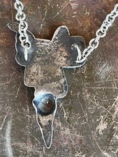 Vintage Mexican Silver Fred Harvey Era Pin Tie Tack Saddle Turquoise - Additional view 2