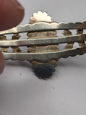 Navajo Fred Harvey Era Turquoise Stone & Sterling Silver Cuff Bracelet Signed... - Additional view 11