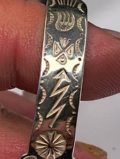 Navajo Fred Harvey Era Turquoise Stone & Sterling Silver Cuff Bracelet Signed... - Additional view 7