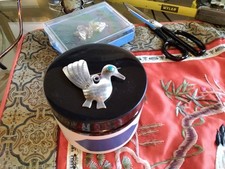 Fred Harvey Era? Navajo Sterling Turquoise Pin Brooch Bird - Additional view 1