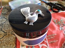 Fred Harvey Era? Navajo Sterling Turquoise Pin Brooch Bird - Additional view 4