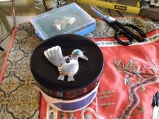 Fred Harvey Era? Navajo Sterling Turquoise Pin Brooch Bird