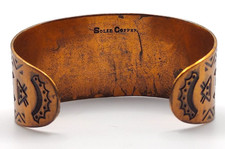 Vintage Native American Copper Fred Harvey Style THUNDERBIRD ARROW Cuff Bracelet - Additional view 3