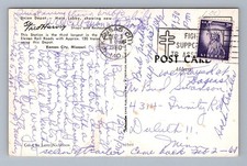 Vintage Missouri Postcard KANSAS CITY Union Depot Fred Harvey 1960 - Additional view 1