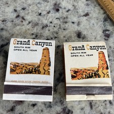 VTG 1963 Fred Harvey Restaurant Menu & 2 Matchbooks Grand Canyon Bright Lodge - Additional view 11