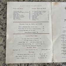 VTG 1963 Fred Harvey Restaurant Menu & 2 Matchbooks Grand Canyon Bright Lodge - Additional view 4