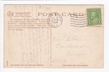Santa Fe Bridge Over Colorado River Needles California Fred Harvey WB Postcard - Additional view 1
