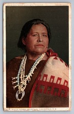 Postcard Fred Harvey NM Albuquerque Elle of Ganado Navajo Weaver 1919 N755