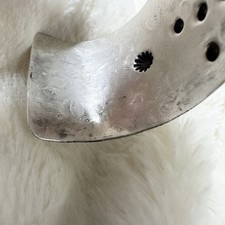 Old Fred Harvey Era Navajo Repousse&Stamped Sterling Silver Cuff Bracelet 52g - Additional view 6