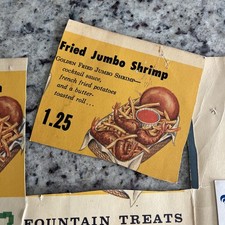 Vintage 1961 BLUE ROOSTER Diner Menu Kansas City MO Fred Harvey Blue Ridge Ctr. - Additional view 4