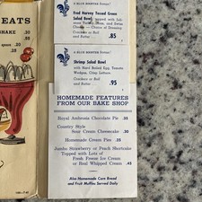 Vintage 1961 BLUE ROOSTER Diner Menu Kansas City MO Fred Harvey Blue Ridge Ctr. - Additional view 7