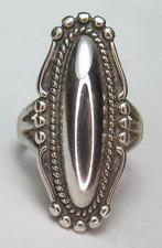 Navajo VIntage Fred Harvey Era Sterling Silver Dome Ring Sz.6.5 NATIVE AMERICAN - Additional view 13