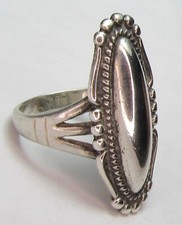 Navajo VIntage Fred Harvey Era Sterling Silver Dome Ring Sz.6.5 NATIVE AMERICAN - Additional view 15
