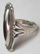Navajo VIntage Fred Harvey Era Sterling Silver Dome Ring Sz.6.5 NATIVE AMERICAN - Additional view 17