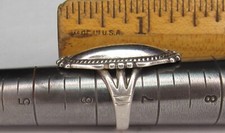 Navajo VIntage Fred Harvey Era Sterling Silver Dome Ring Sz.6.5 NATIVE AMERICAN - Additional view 21