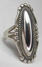Navajo VIntage Fred Harvey Era Sterling Silver Dome Ring Sz.6.5 NATIVE AMERICAN - Additional view 4