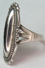 Navajo VIntage Fred Harvey Era Sterling Silver Dome Ring Sz.6.5 NATIVE AMERICAN - Additional view 8