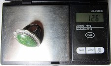 Fred Harvey Era Navajo Sterling Silver Cerrillos Turquoise SNAKE Stamped Ring s6 - Additional view 23