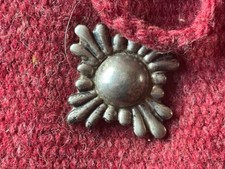 Fred Harvey Vintage El Grandee Woolen Clutch w/Sterling Los Castillo Zia Button - Additional view 1