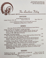 1965 Santa Fe Railroad Fred Harvey Dining Car Menu Autumn Aspens Artwork - Additional view 2