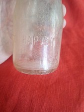 FRED HARVEY HALF PINT EMBOSSED MILK BOTTLE RAILROAD New Mexico Estate  - Additional view 2