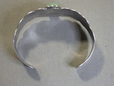 Fred Harvey Era NAVAJO Natural TURQUOISE Sterling Silver DOG HORSE Cuff Bracelet - Additional view 9