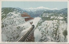 Fred Harvey Postcard Cajon Pass at the Summit of the Coast Range California CA